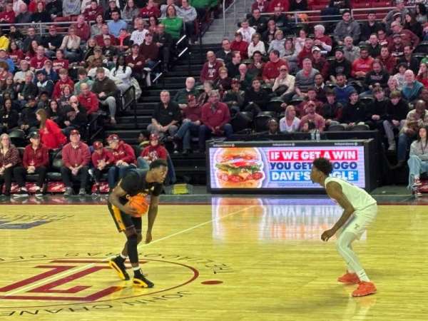Liacouras Center, section: 102, row: H, seat: 12
