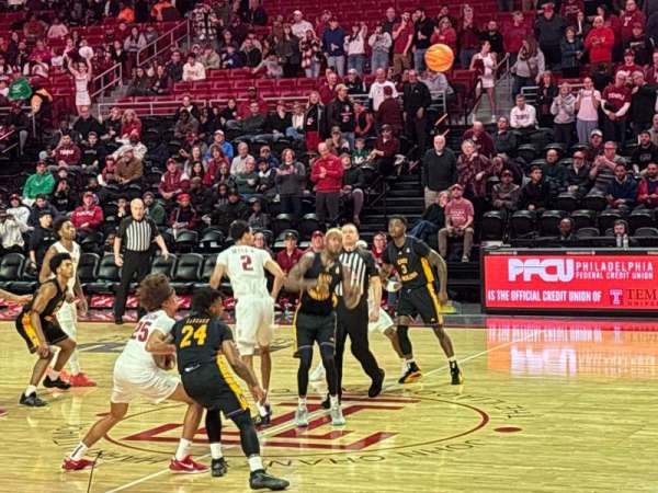 Liacouras Center, section: 102, row: H, seat: 12