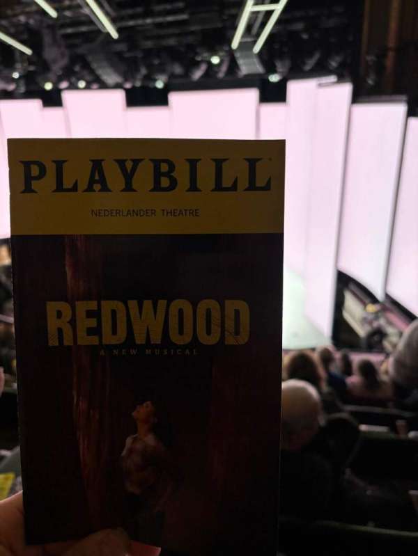 Nederlander Theatre, section: Mezzanine R, row: H, seat: 14