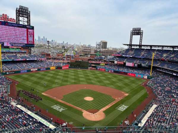 Citizens Bank Park, section: 421, row: 4, seat: 22