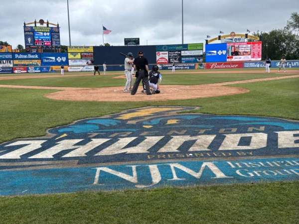 Trenton Thunder Ballpark, section: 112, row: AA, seat: 1