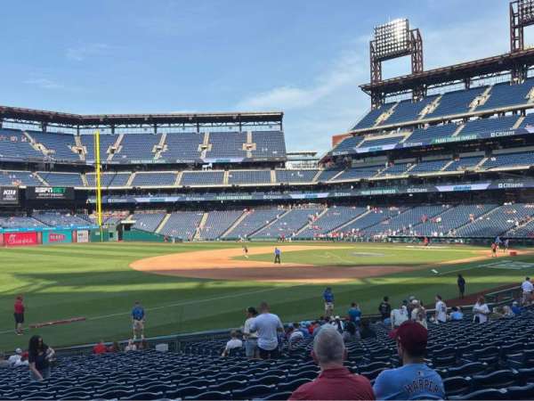 Citizens Bank Park, section: 136, row: 27, seat: 9
