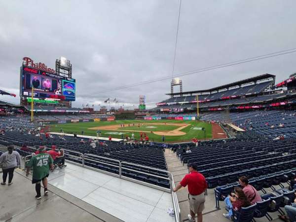 Citizens Bank Park, section: 126, row: 21, seat: 1
