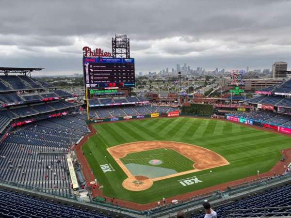 Citizens Bank Park, section: 419, row: 12, seat: 1