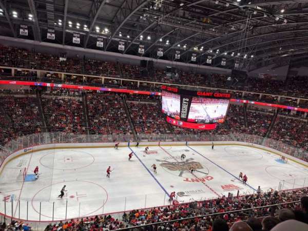 Giant Center, section: 218, row: D, seat: 3