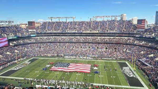 M&T Bank Stadium, section: 525, row: 17, seat: 4