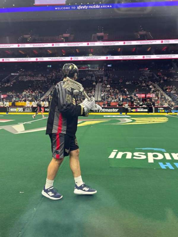 Xfinity Mobile Arena, section: 114, row: 1, seat: 1