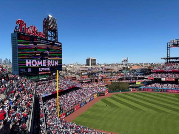 Citizens Bank Park, section: 429, row: 3, seat: 1
