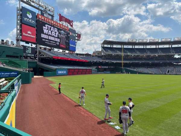 Nationals Park, section: 104, row: A, seat: 7