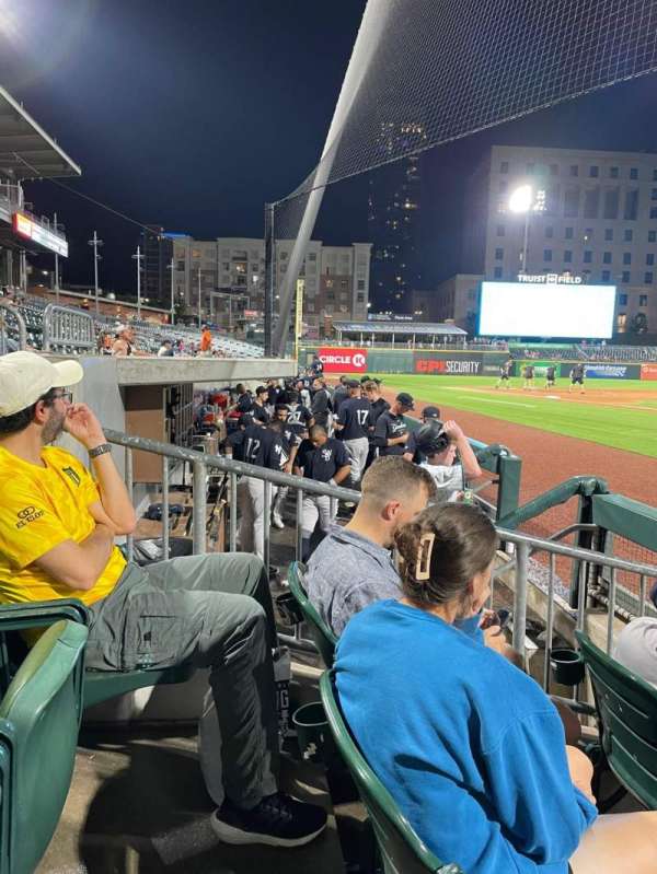Truist Field, section: 113, row: C, seat: 6