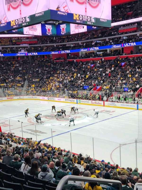 Little Caesars Arena, section: 105, row: 19, seat: 19