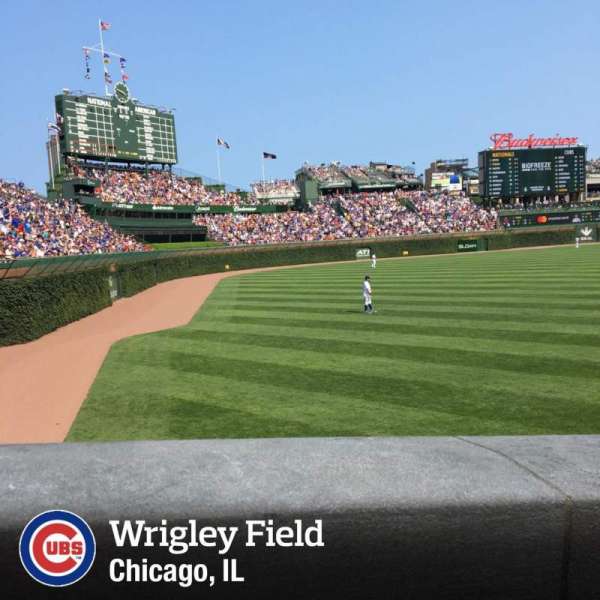 Wrigley Field, section: 101, row: 7, seat: 12