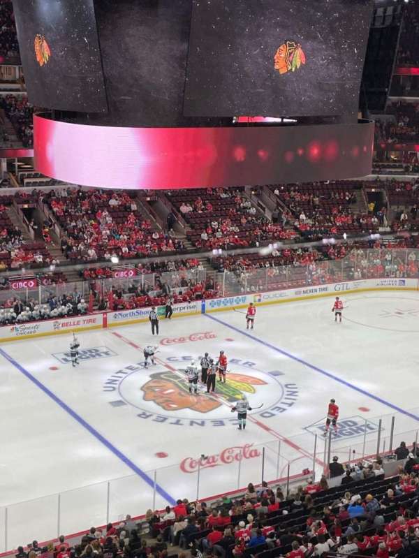 United Center, section: 320, row: 1, seat: 3