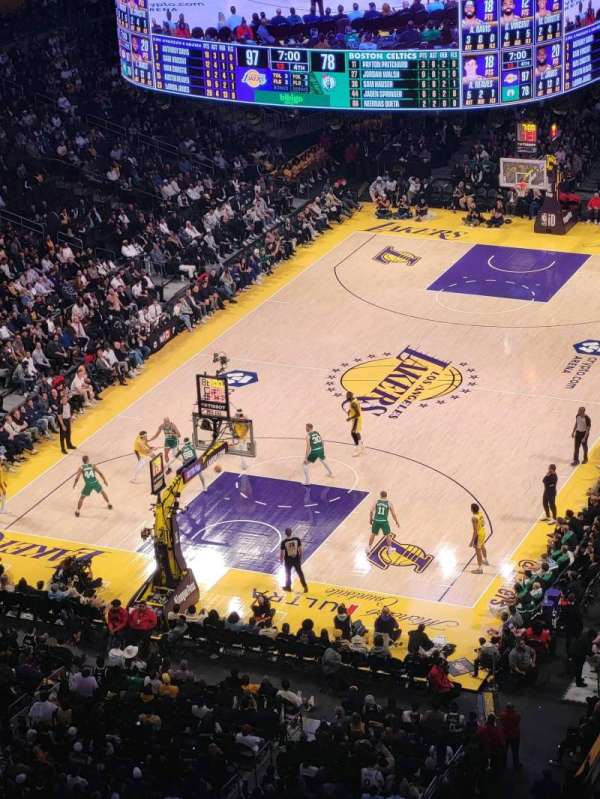 Crypto.com Arena, section: 307, row: 8, seat: 15