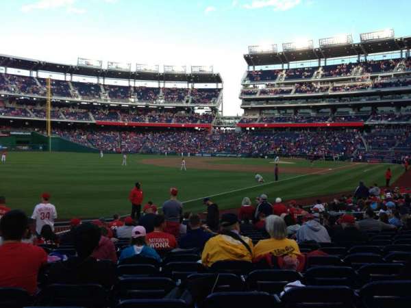 Nationals Park, section: 109, row: T, seat: 13