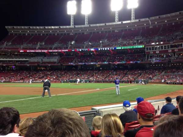 Great American Ball Park, section: 112, row: E