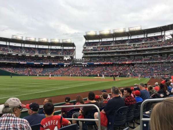 Nationals Park, section: 110, row: F, seat: 4