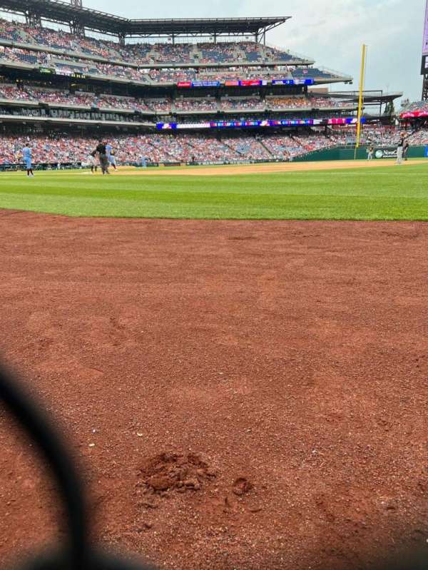 Citizens Bank Park, section: 113, row: 1