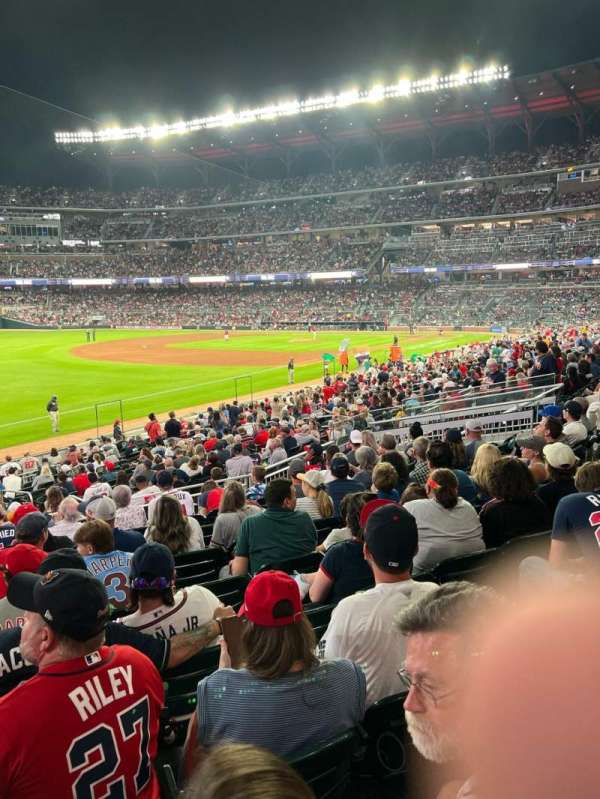 Truist Park, section: 140, row: 8