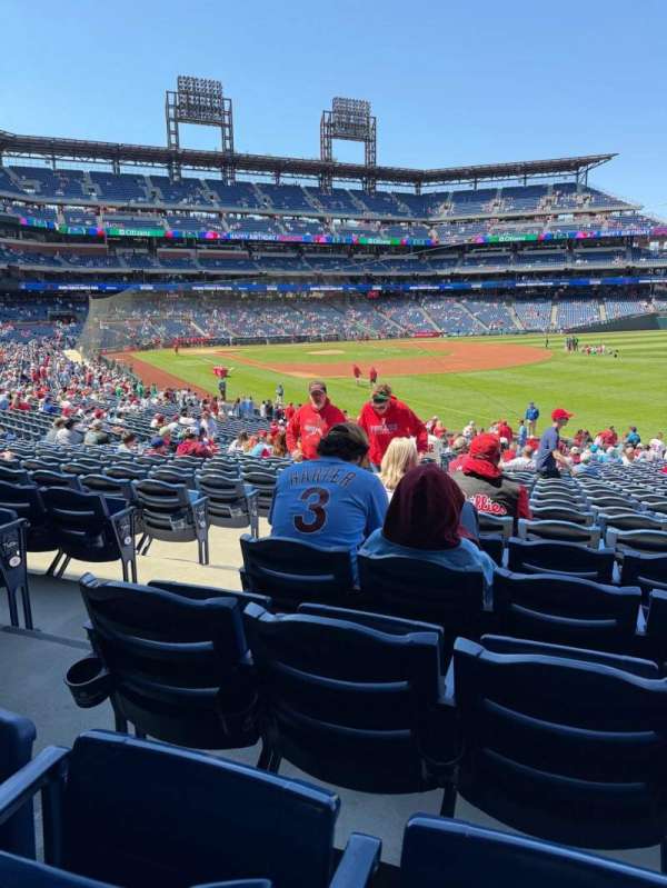 Citizens Bank Park, section: 109, row: 33, seat: 14