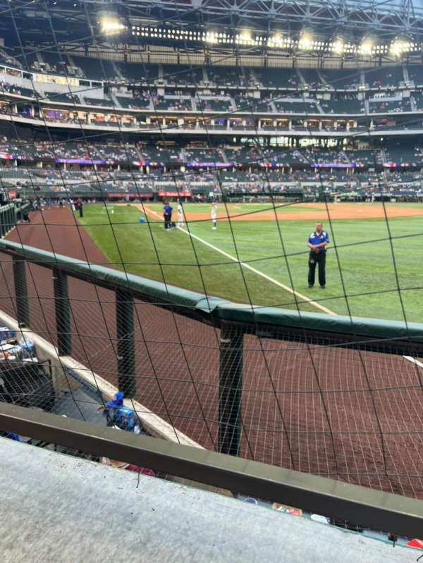 Globe Life Field, section: 25, row: 1, seat: 12