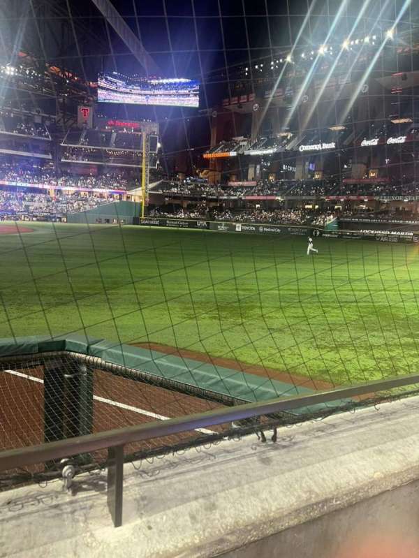 Globe Life Field, section: 25, row: 1, seat: 12