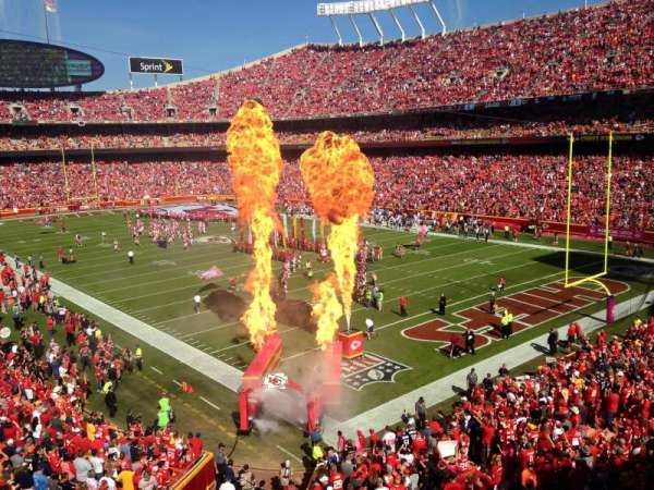 Arrowhead Stadium, section: 217, row: 1, seat: 1-2