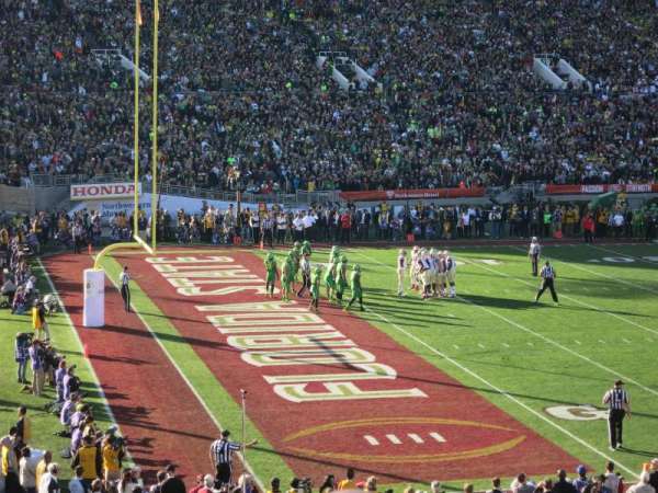 Rose Bowl, section: 1-H, row: 35, seat: 107-108