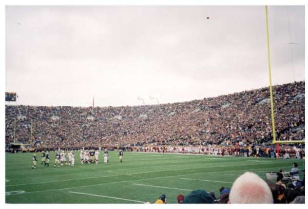 Notre Dame Stadium, section: 2, row: 9, seat: 9