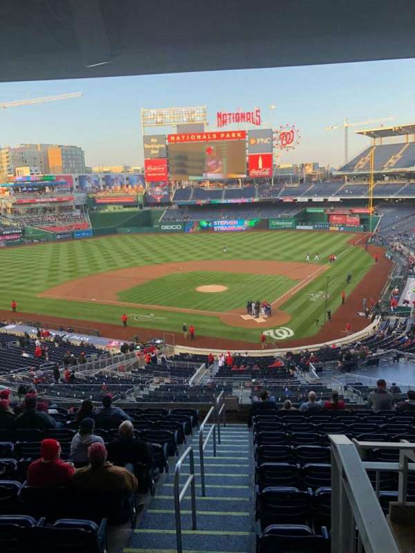 Nationals Park, section: 211, row: A, seat: 11