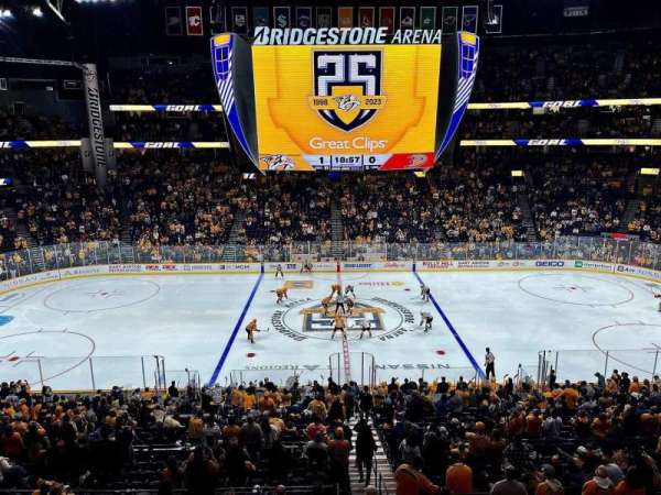 Bridgestone Arena, section: 216, row: D, seat: 8