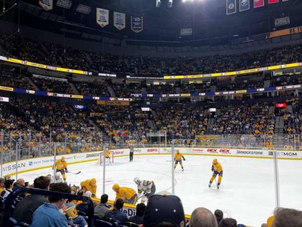 Bridgestone Arena, section: 105, row: GG, seat: 19