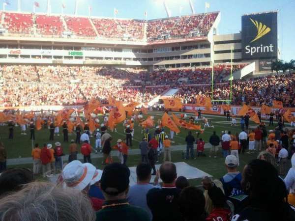 Raymond James Stadium, section: 113, row: f
