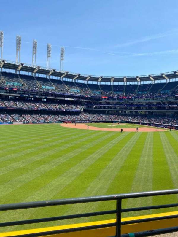 Progressive Field, section: 184, row: B, seat: 15