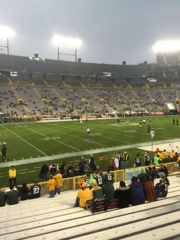 Lambeau Field, section: 114, row: 18, seat: 22