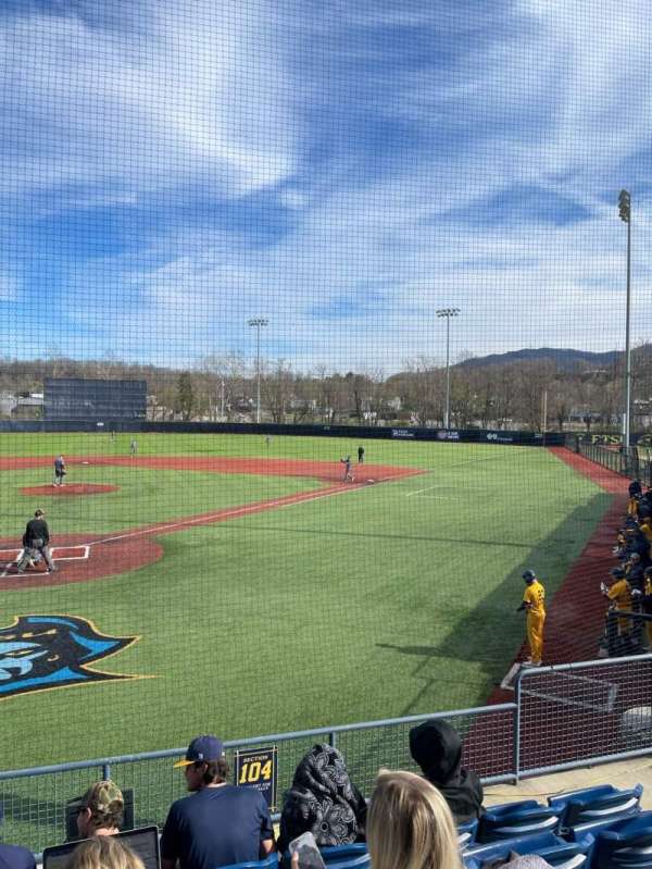Thomas Stadium, section: 104, row: E, seat: 6