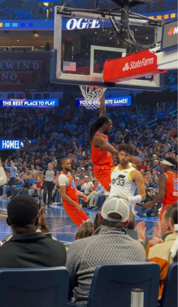 Paycom Center, section: 111, row: CC, seat: 4