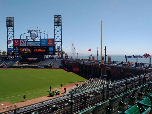Oracle Park, section: 205, row: C, seat: 16