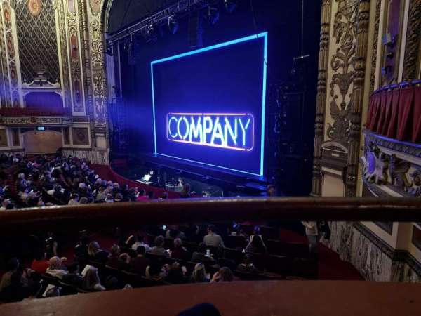 Cadillac Palace Theater, section: Dress Circle R, row: AA, seat: 2