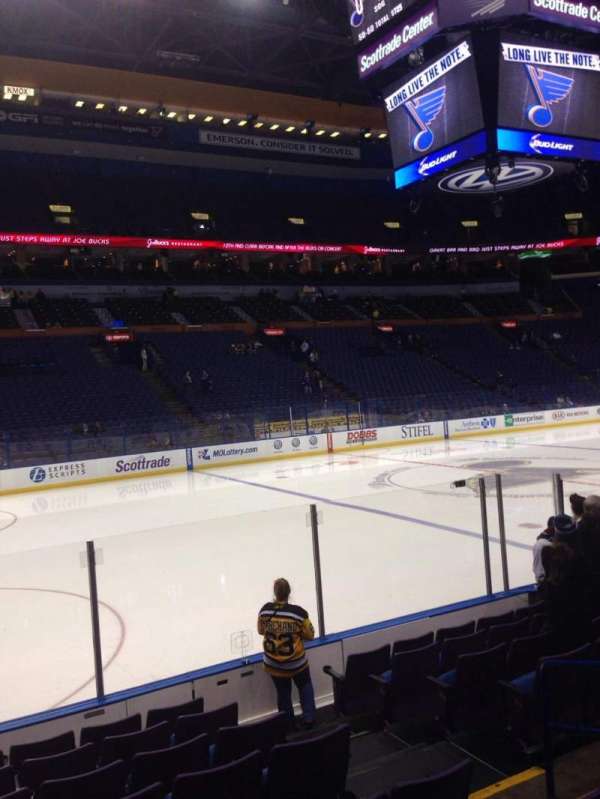 Enterprise Center, section: 105, row: J, seat: 5