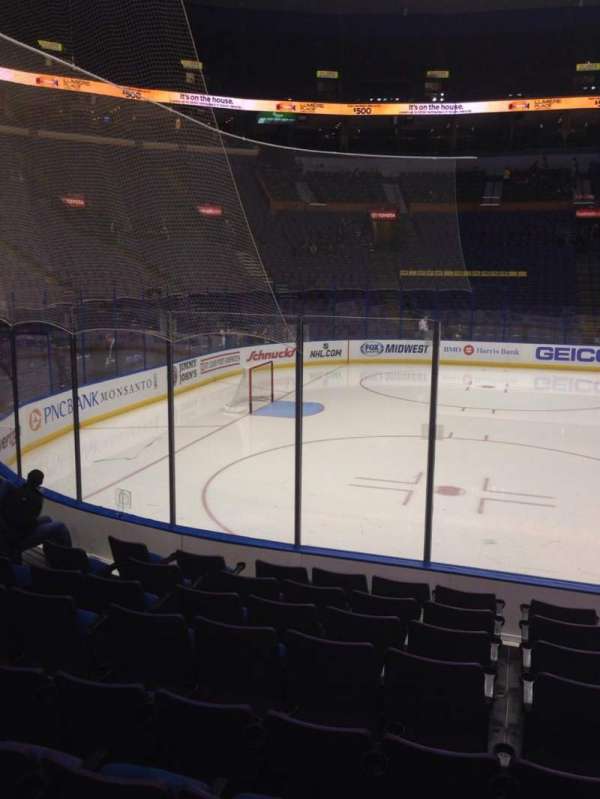 Enterprise Center, section: 105, row: J, seat: 5