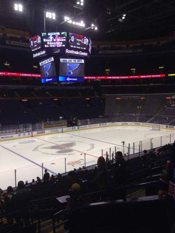 Enterprise Center, section: 118, row: W, seat: 5