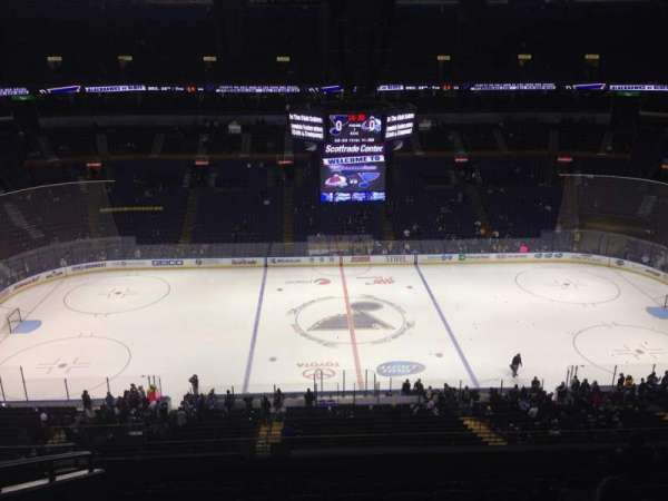 Enterprise Center, section: 303, row: J, seat: 18