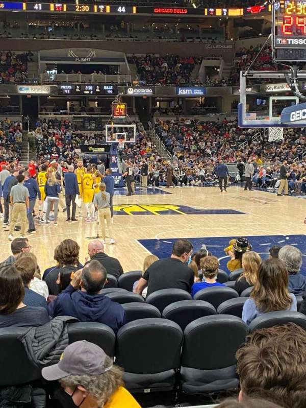 Gainbridge Fieldhouse, section: 1, row: 3, seat: 8
