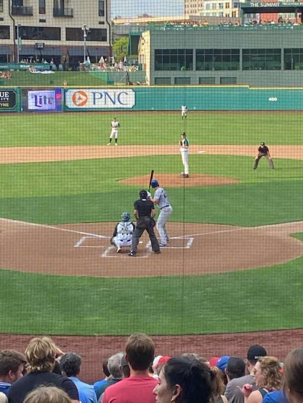 Parkview Field, section: 108, row: CC, seat: 1