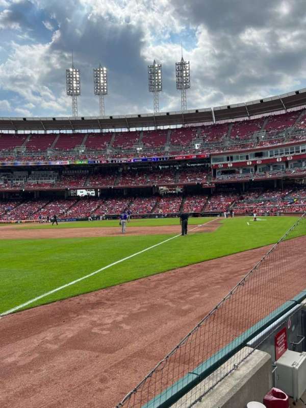 Great American Ball Park, section: 111, row: B, seat: 5