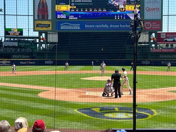 American Family Field, section: 118, row: 8, seat: 1