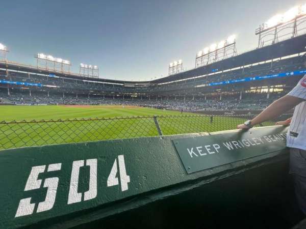 Wrigley Field, section: 504, row: 1, seat: 25