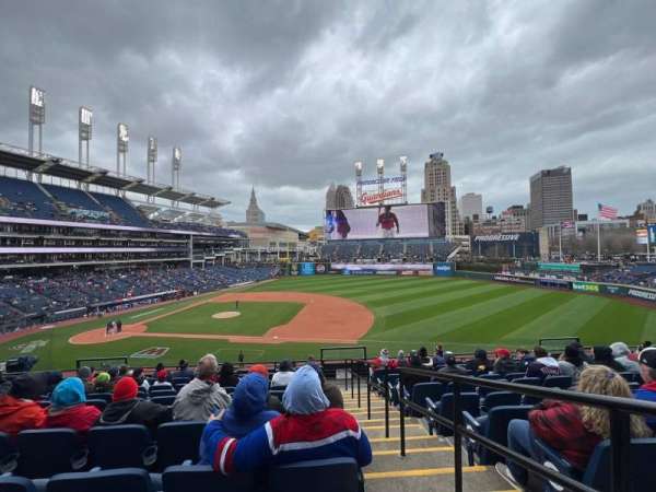 Progressive Field, section: 340, row: J, seat: 1