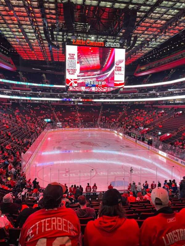 Little Caesars Arena, section: 103, row: 22, seat: 14